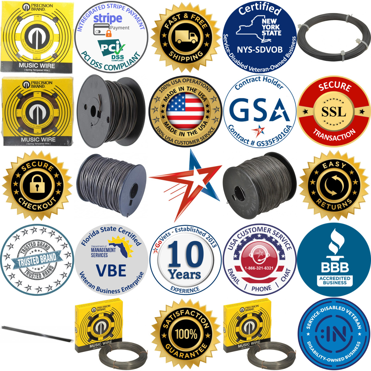 A selection of Steel Wire products on GoVets