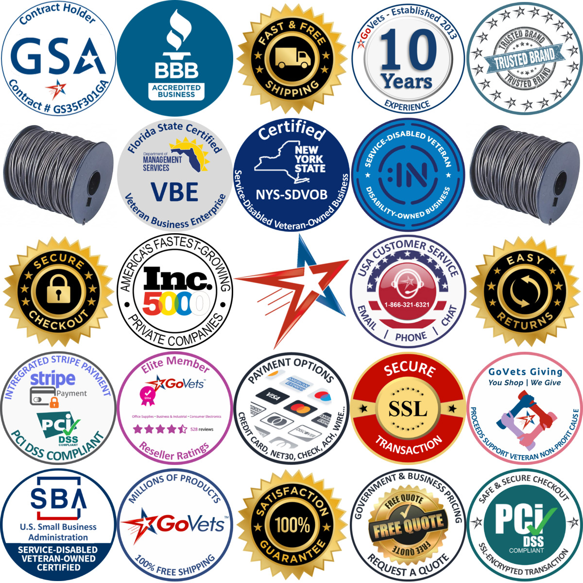 A selection of Value Collection products on GoVets