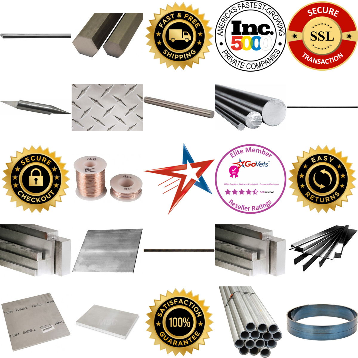 A selection of Metals products on GoVets