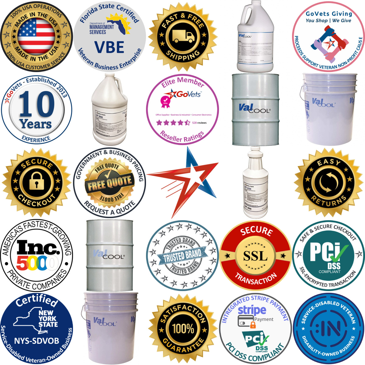 Millions of Products A selection of Valcool products on GoVets