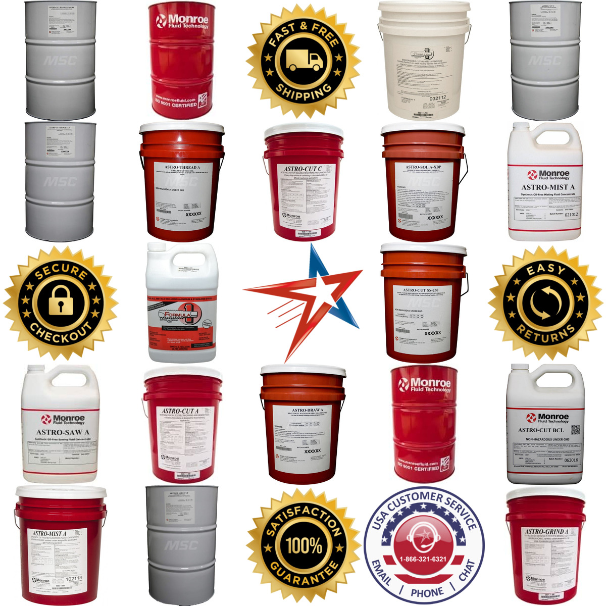 A selection of Monroe Fluid Technology products on GoVets