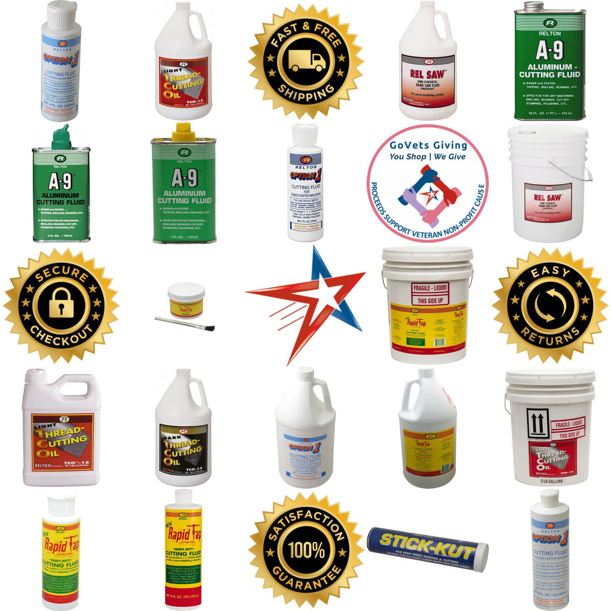 A selection of Relton products on GoVets
