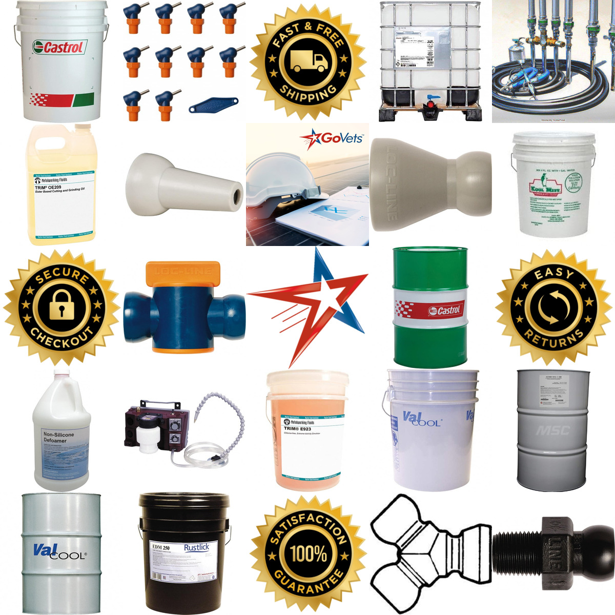 A selection of Metalworking Fluids Coolants and Equipment products on GoVets