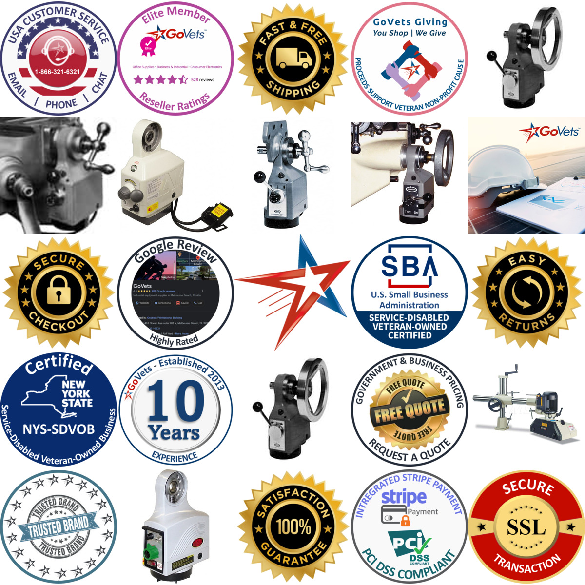 A selection of Milling Machine Power Feeds products on GoVets