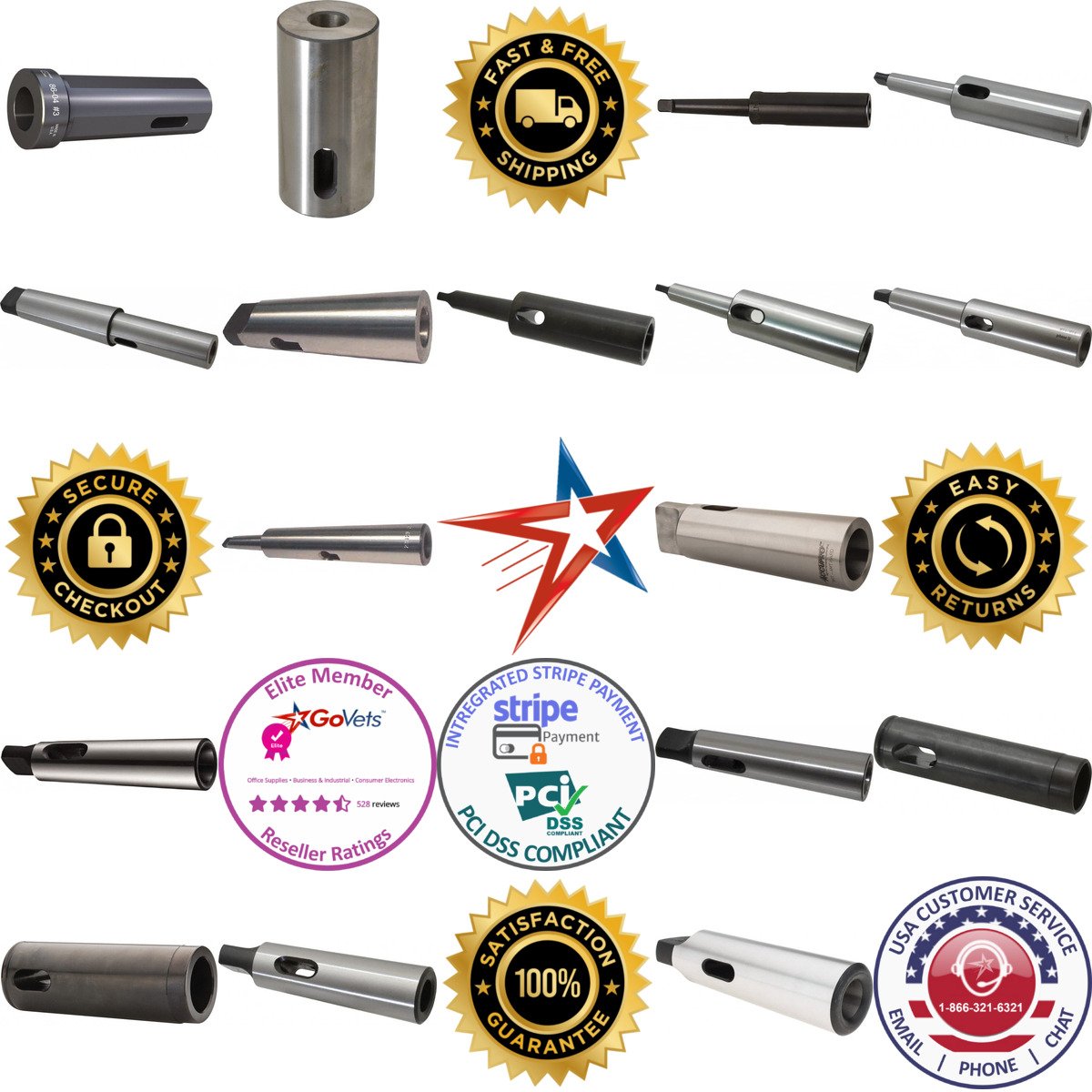 A selection of Morse Taper Sleeves and Sockets products on GoVets