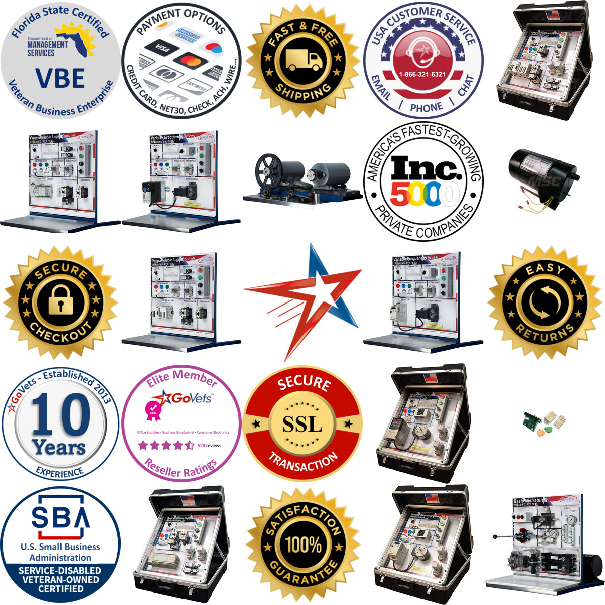 A selection of Motion Control and Power Transmission Training Systems products on GoVets