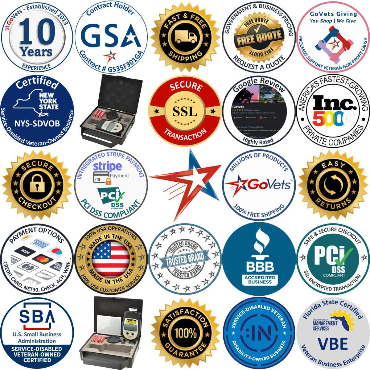 A selection of Mitutoyo products on GoVets