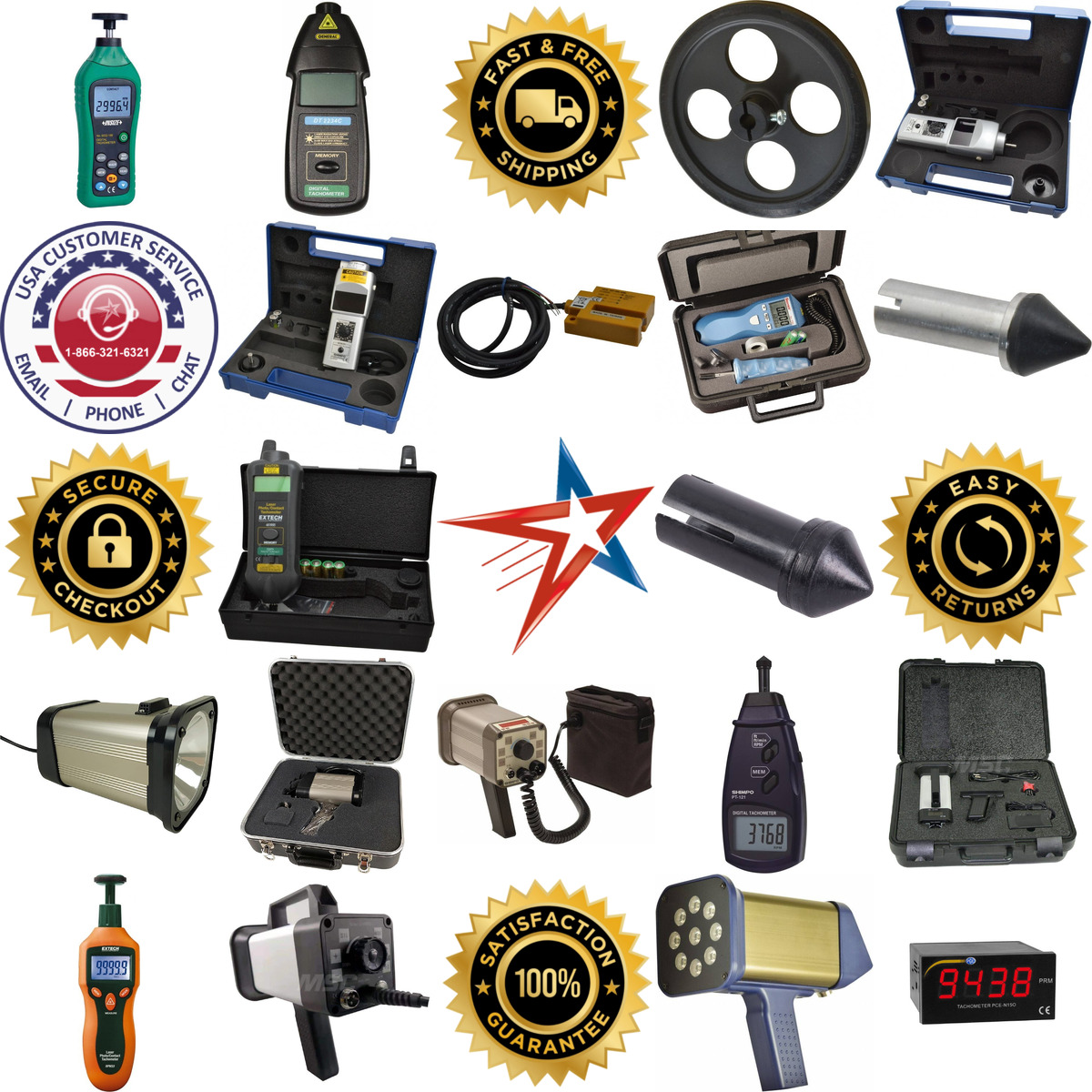 A selection of Motion and Speed Measuring Instruments products on GoVets