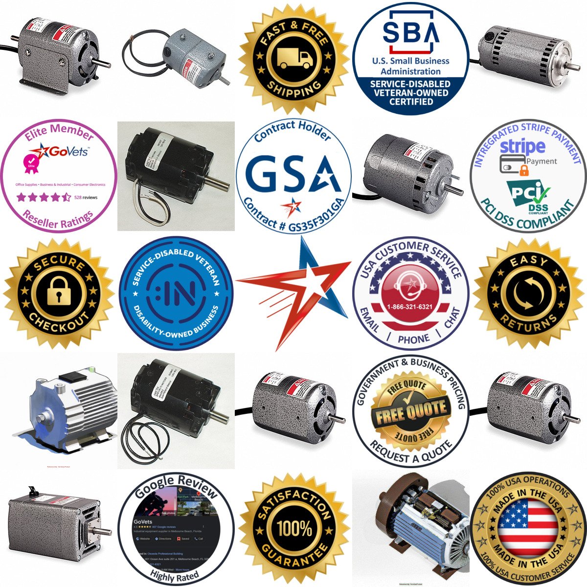A selection of Universal ac dc Motors products on GoVets
