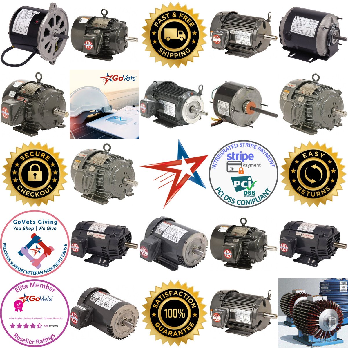 A selection of Industrial Electric ac dc Motors products on GoVets