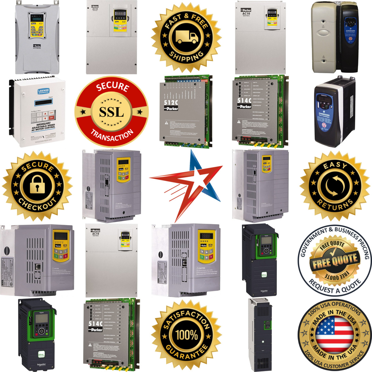 Millions of Products A selection of Frequency Drives Inverters and Speed Controls products on GoVets