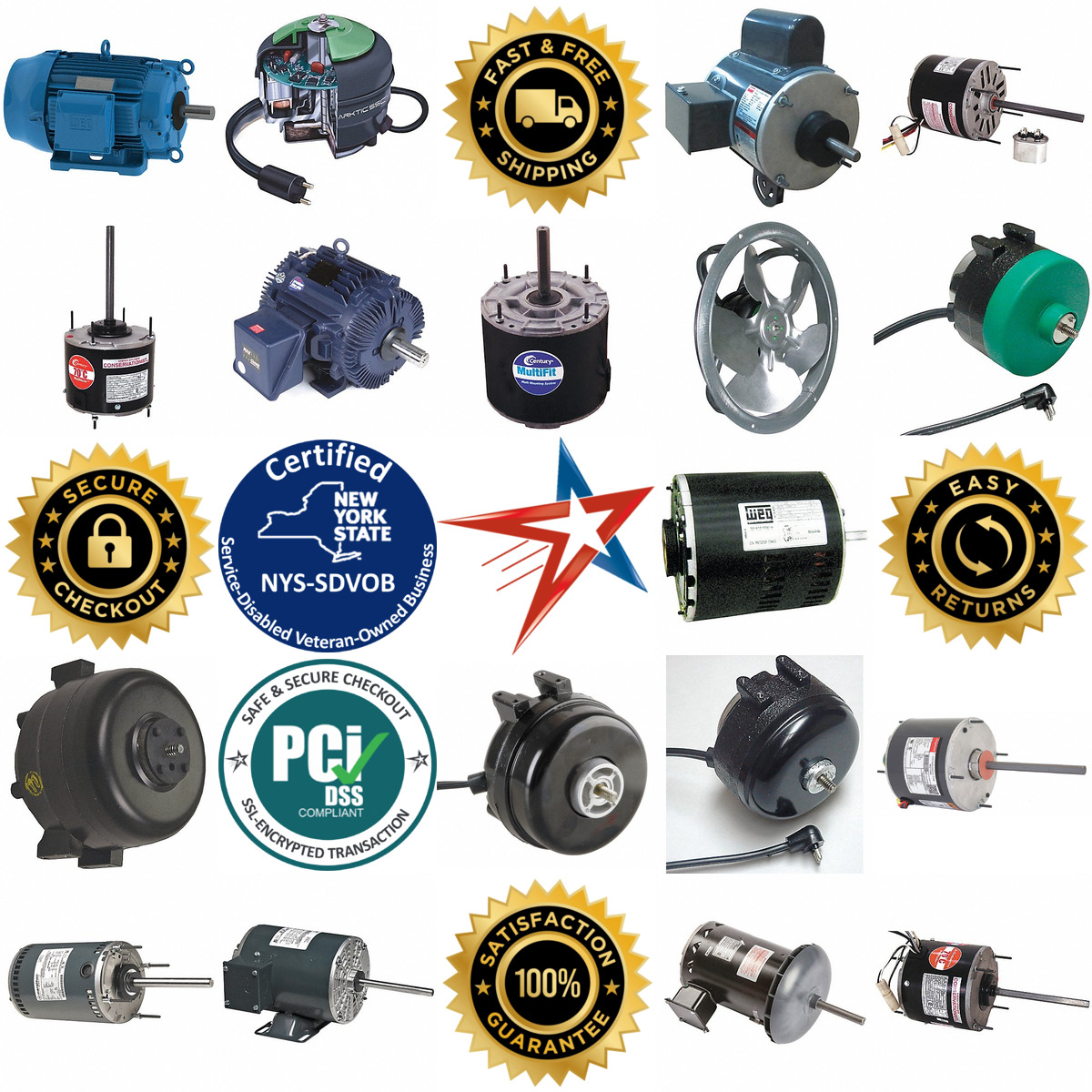A selection of Definite Purpose Direct Drive Hvac Motors products on GoVets