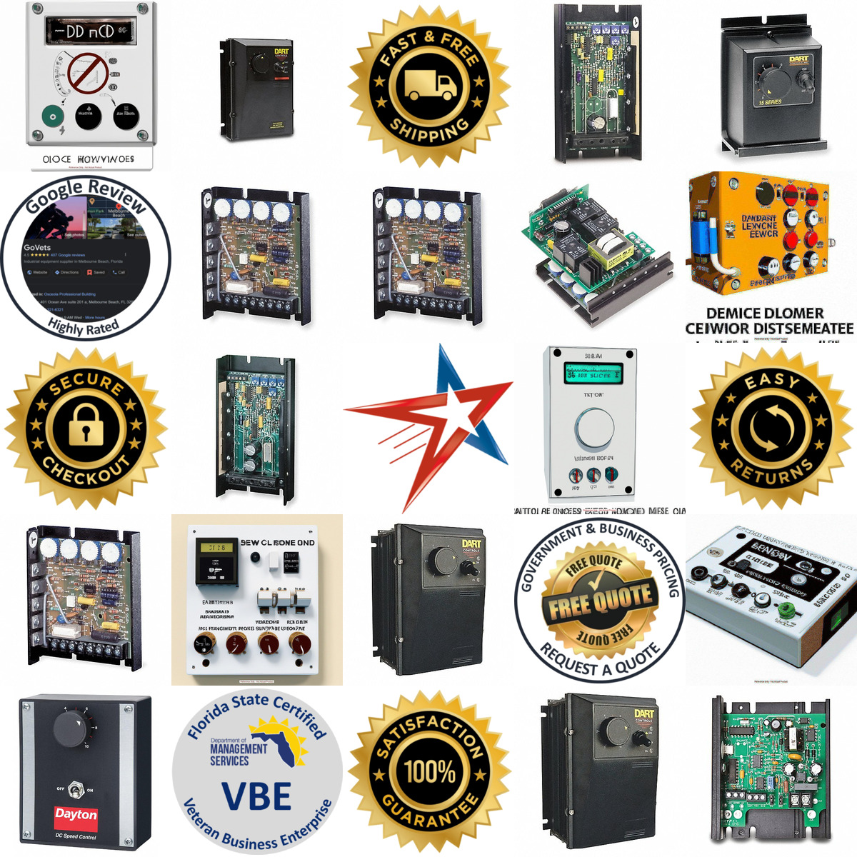 A selection of dc Speed Controls products on GoVets