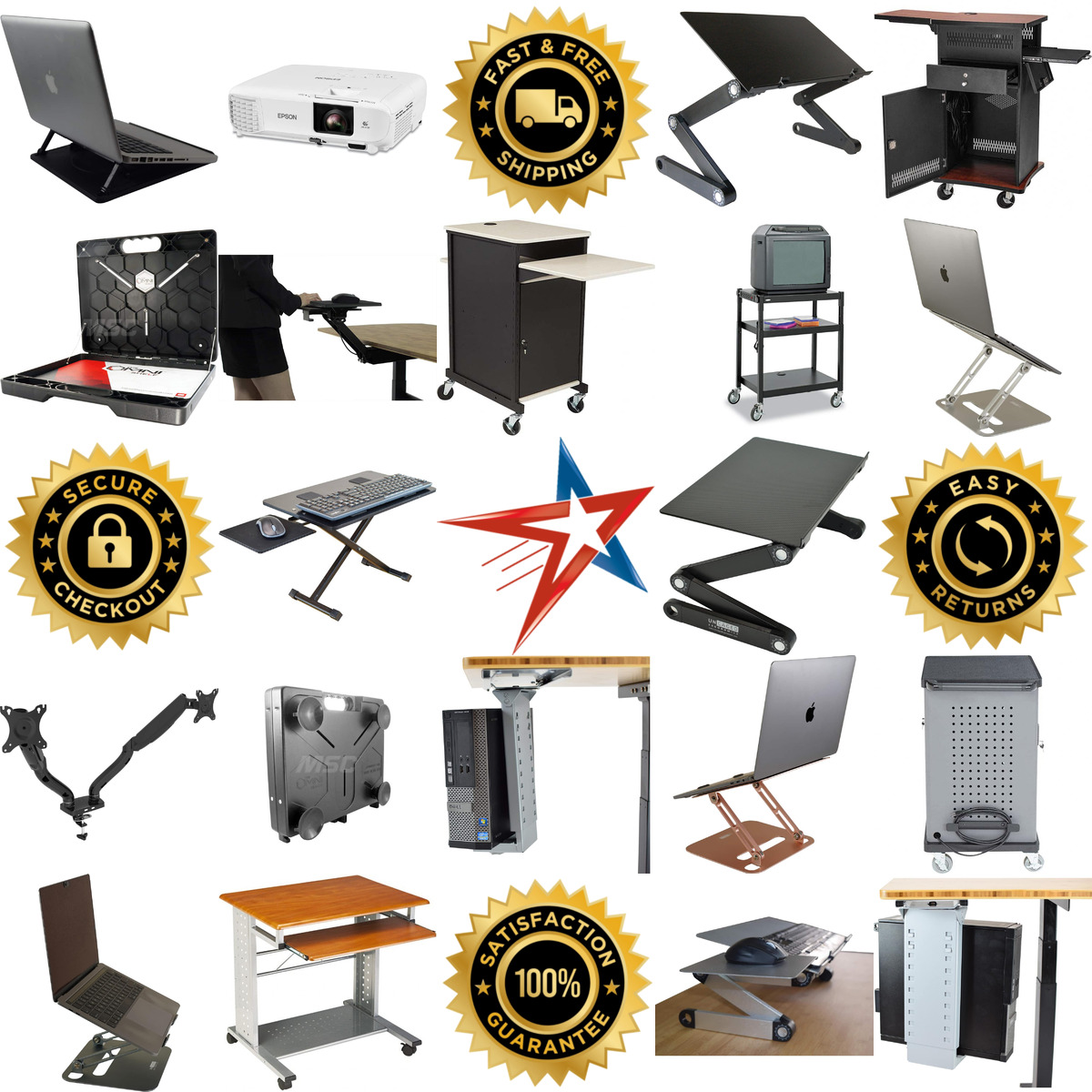 A selection of Audio Visual Equipment Carts products on GoVets