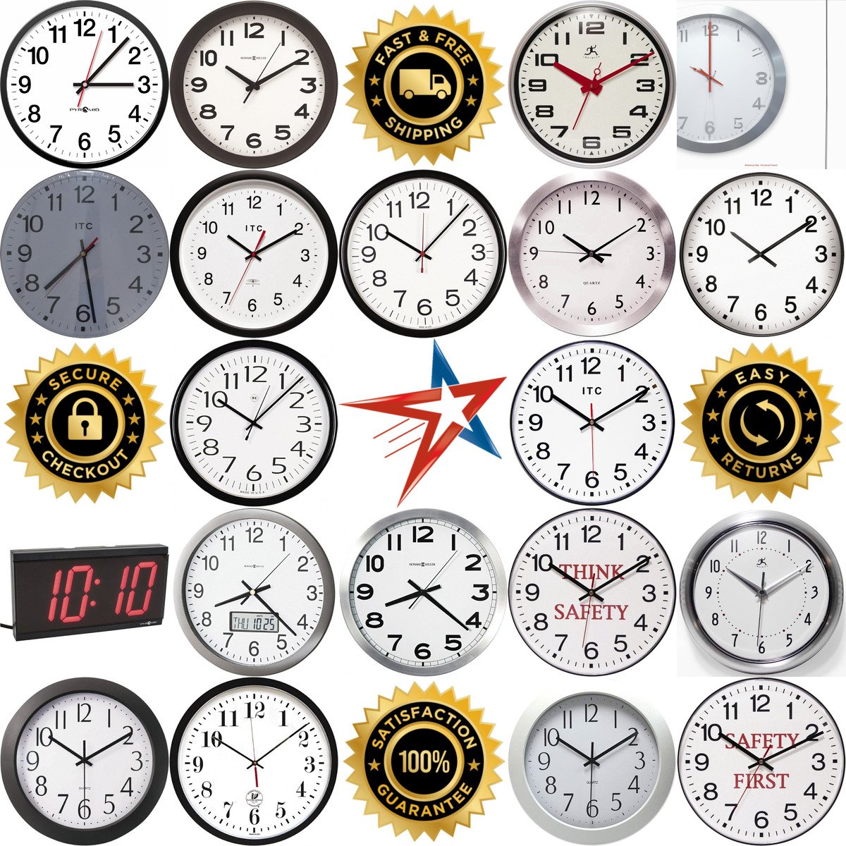 A selection of Office Wall Clocks products on GoVets