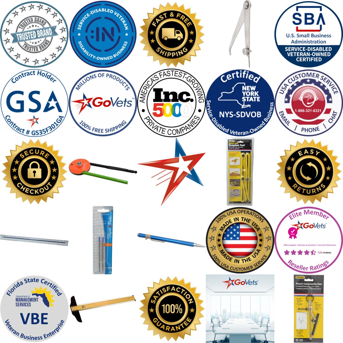 Millions of Products A selection of Drafting Tools and Templates products on GoVets