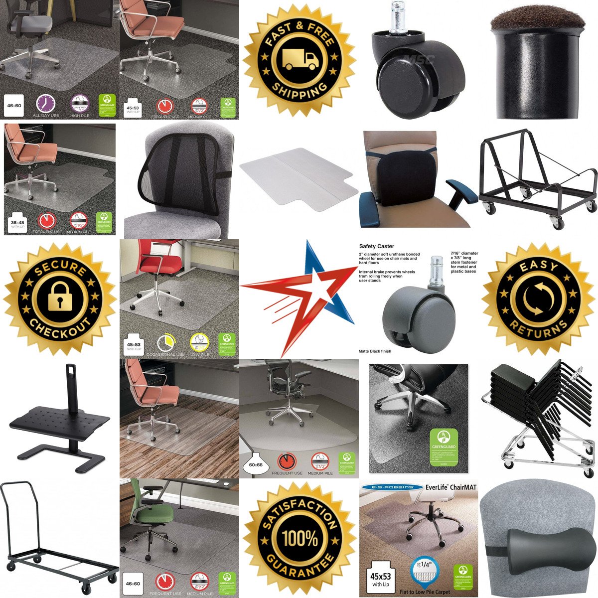 A selection of Chair and Stool Accessories products on GoVets