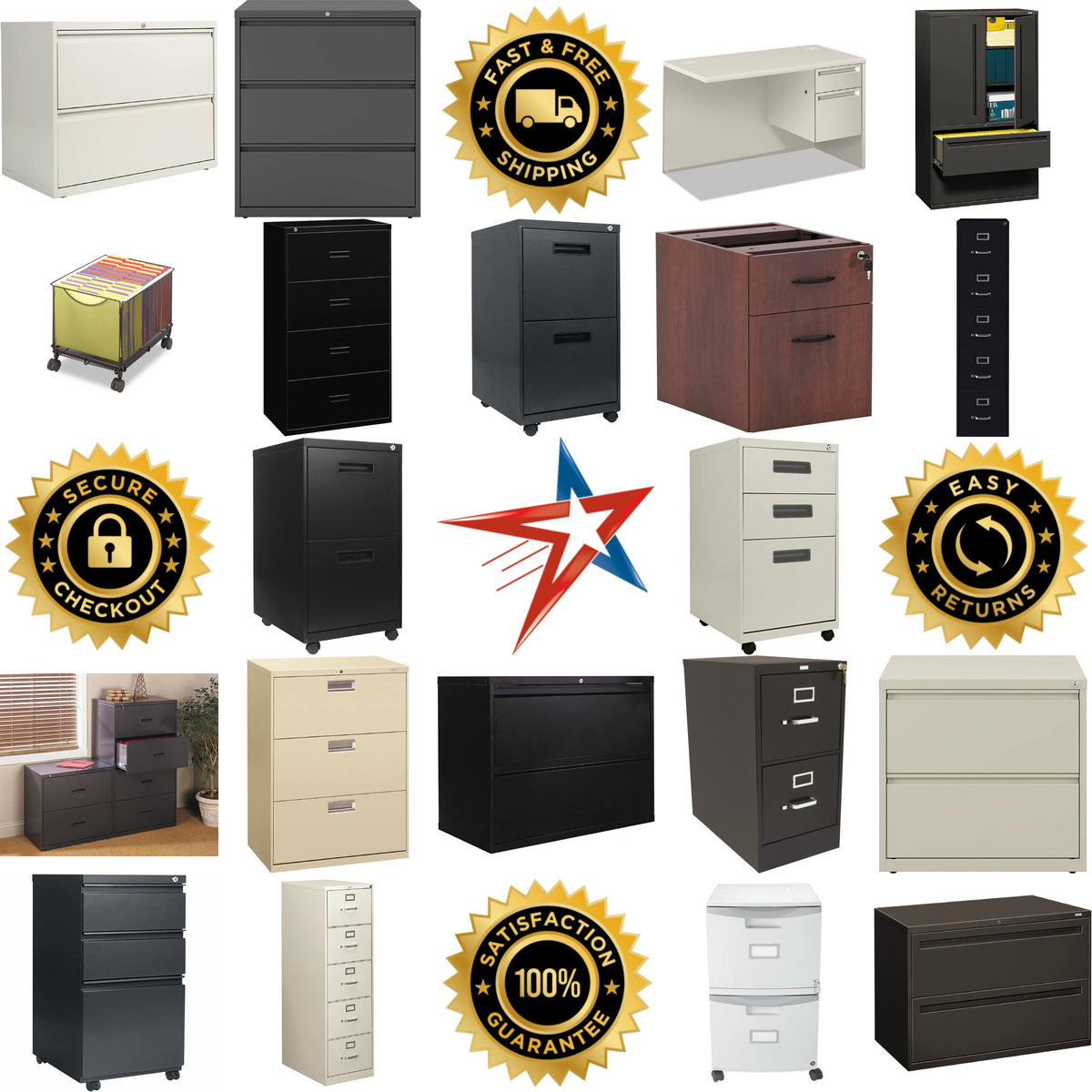 A selection of File Cabinets and Storage products on GoVets