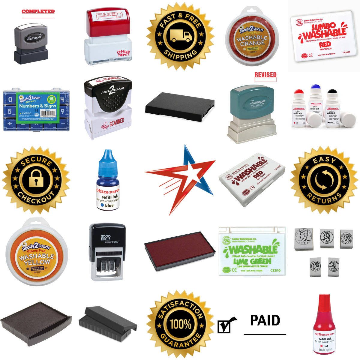 Millions of Products A selection of Stamps and Stamp Pads products on GoVets