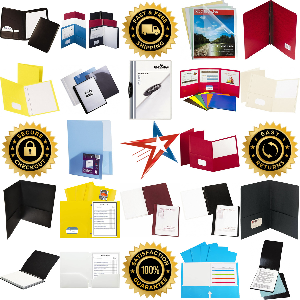 A selection of Portfolios Report Covers and Pocket Binders products on GoVets