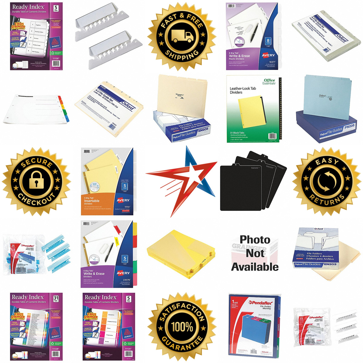 A selection of Index Tabs products on GoVets