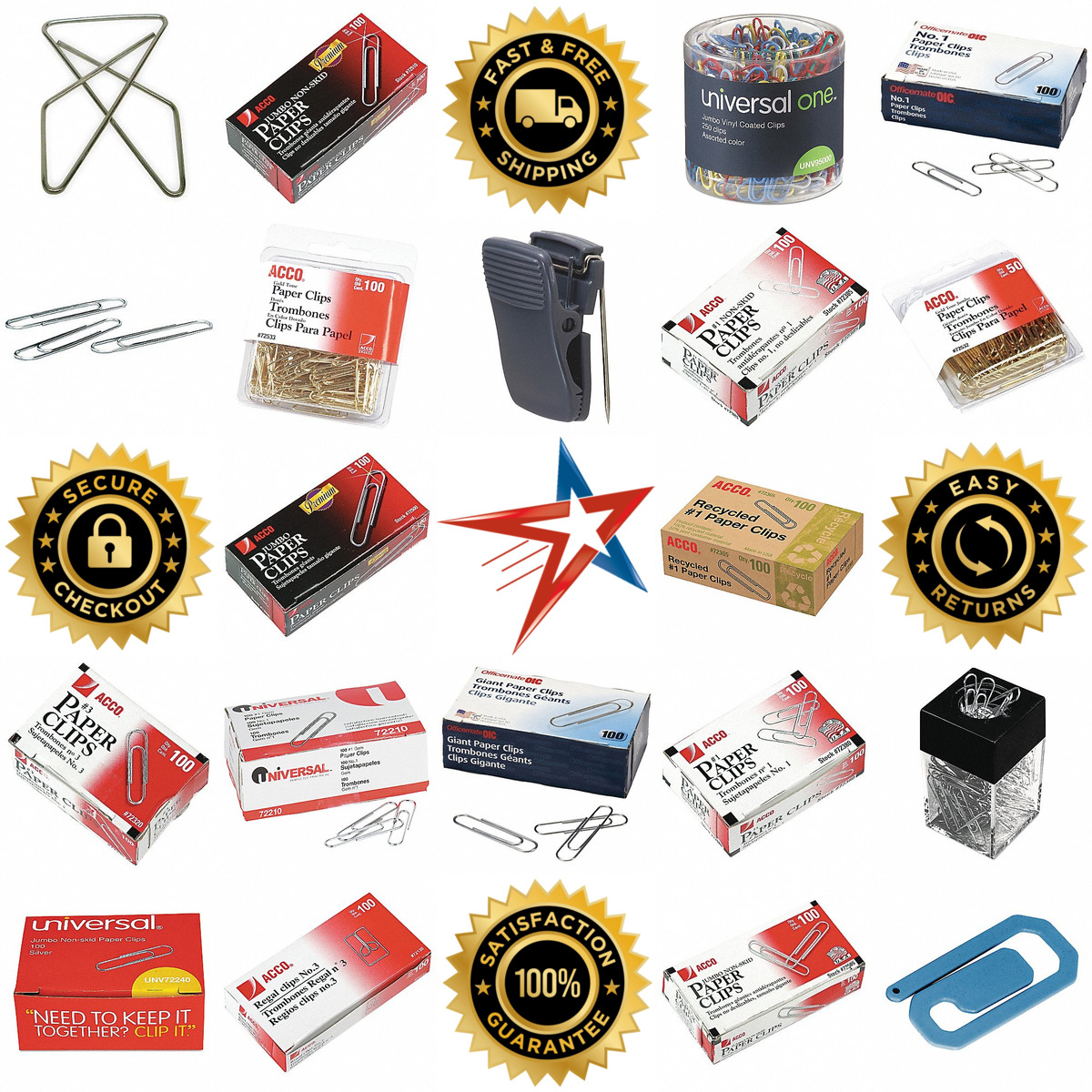 A selection of Paper Clips products on GoVets