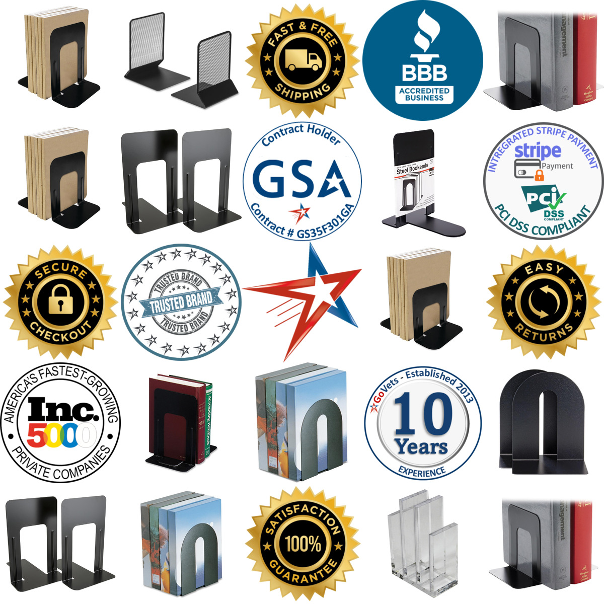 Millions of Products A selection of Bookends products on GoVets