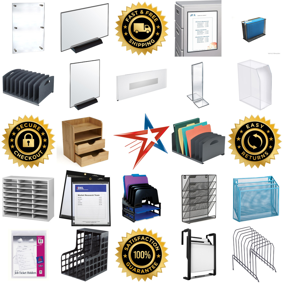 Millions of Products A selection of File Organizers products on GoVets