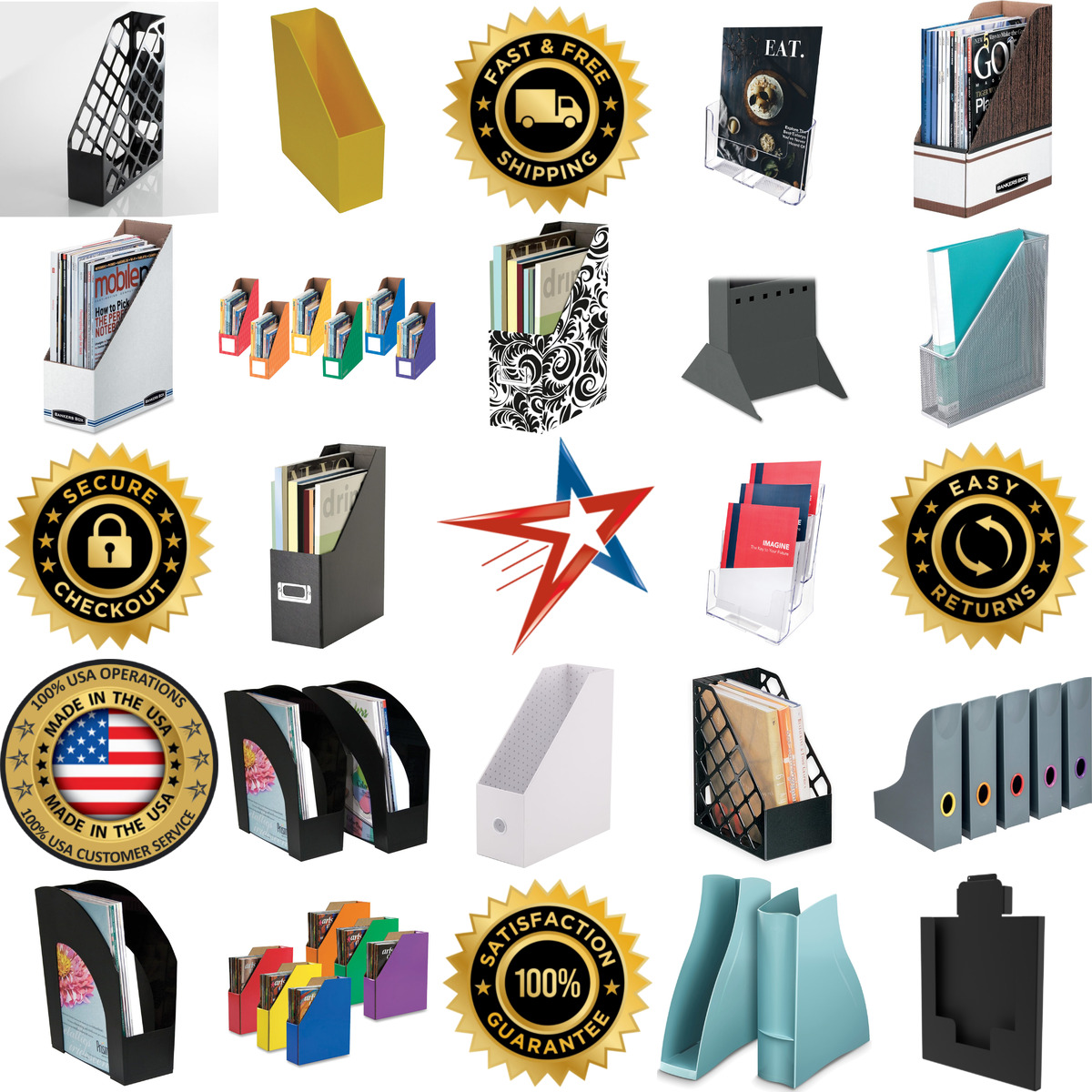 Millions of Products A selection of Magazine Holders products on GoVets