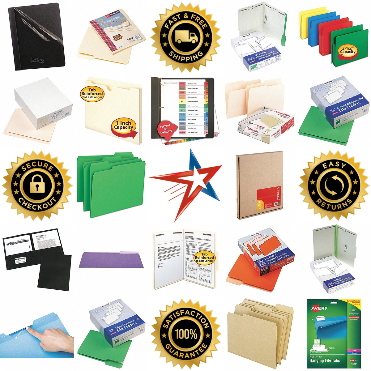 A selection of File Folders products on GoVets