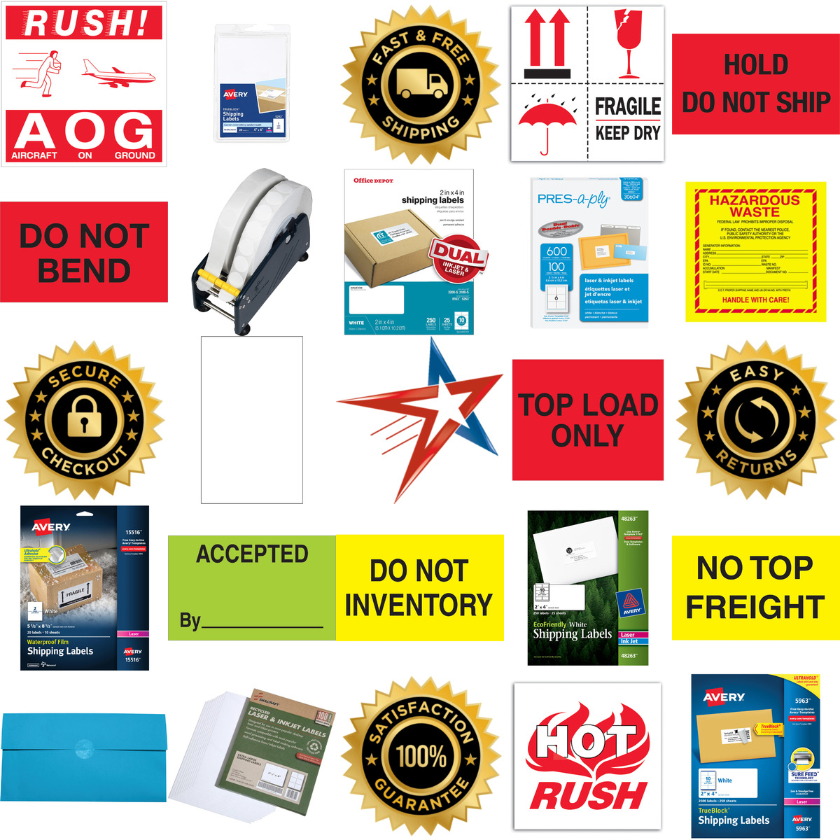 A selection of Shipping Labels products on GoVets