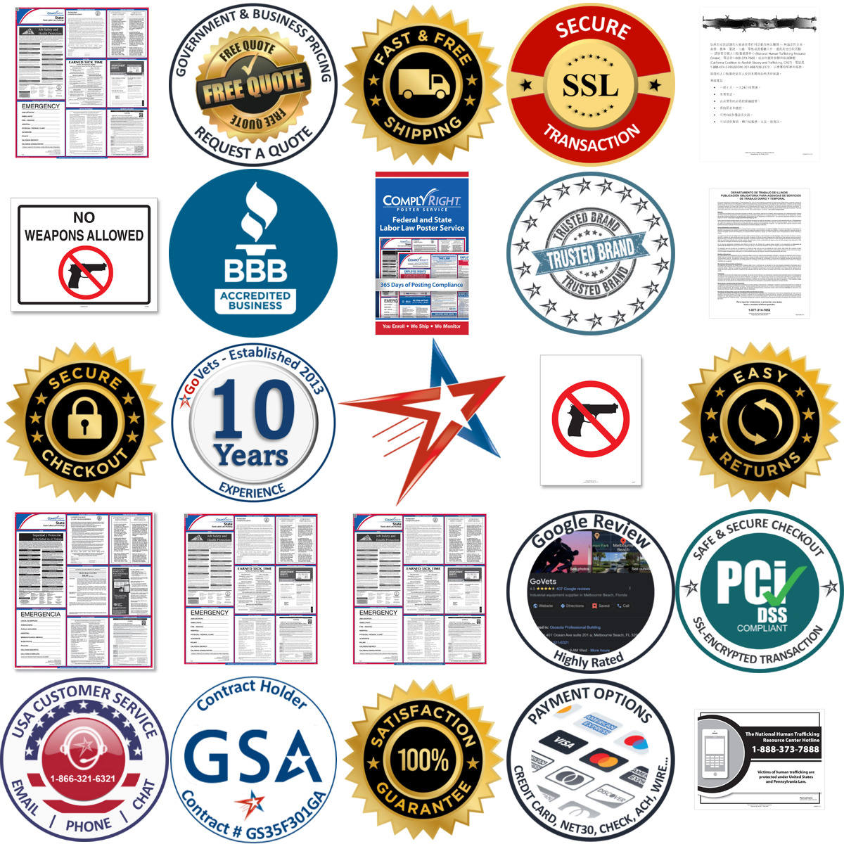 Millions of Products A selection of State Posters products on GoVets
