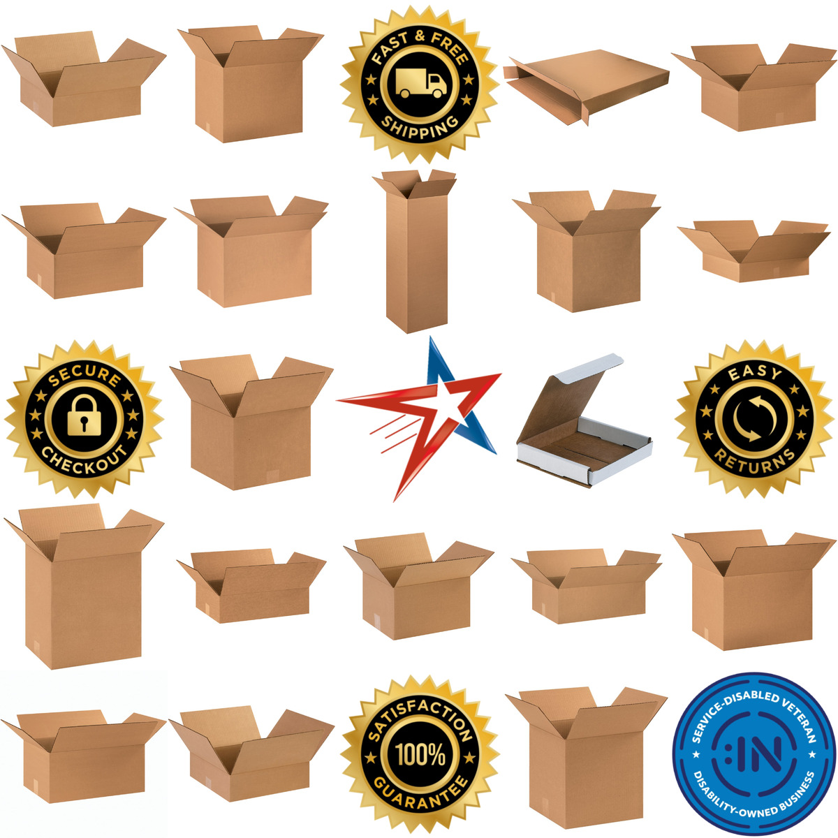 Millions of Products A selection of Shipping and Moving Boxes products on GoVets