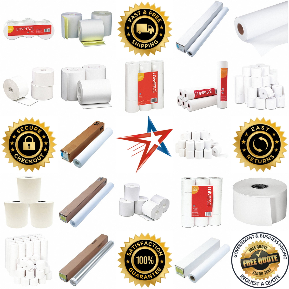 A selection of Paper Rolls products on GoVets