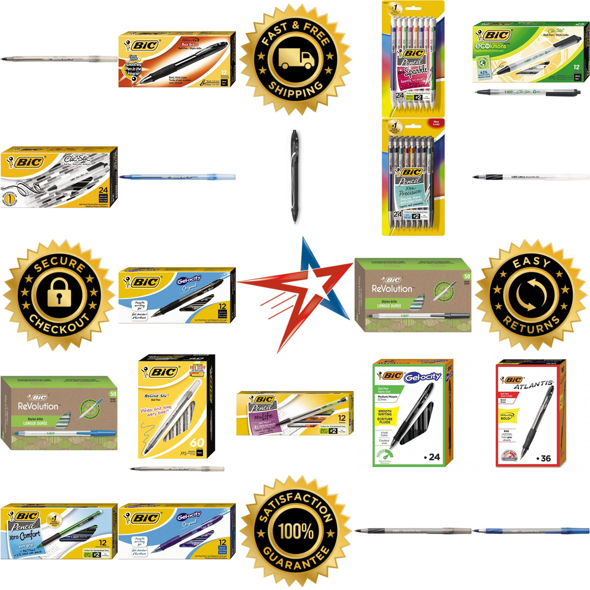 A selection of Bic products on GoVets