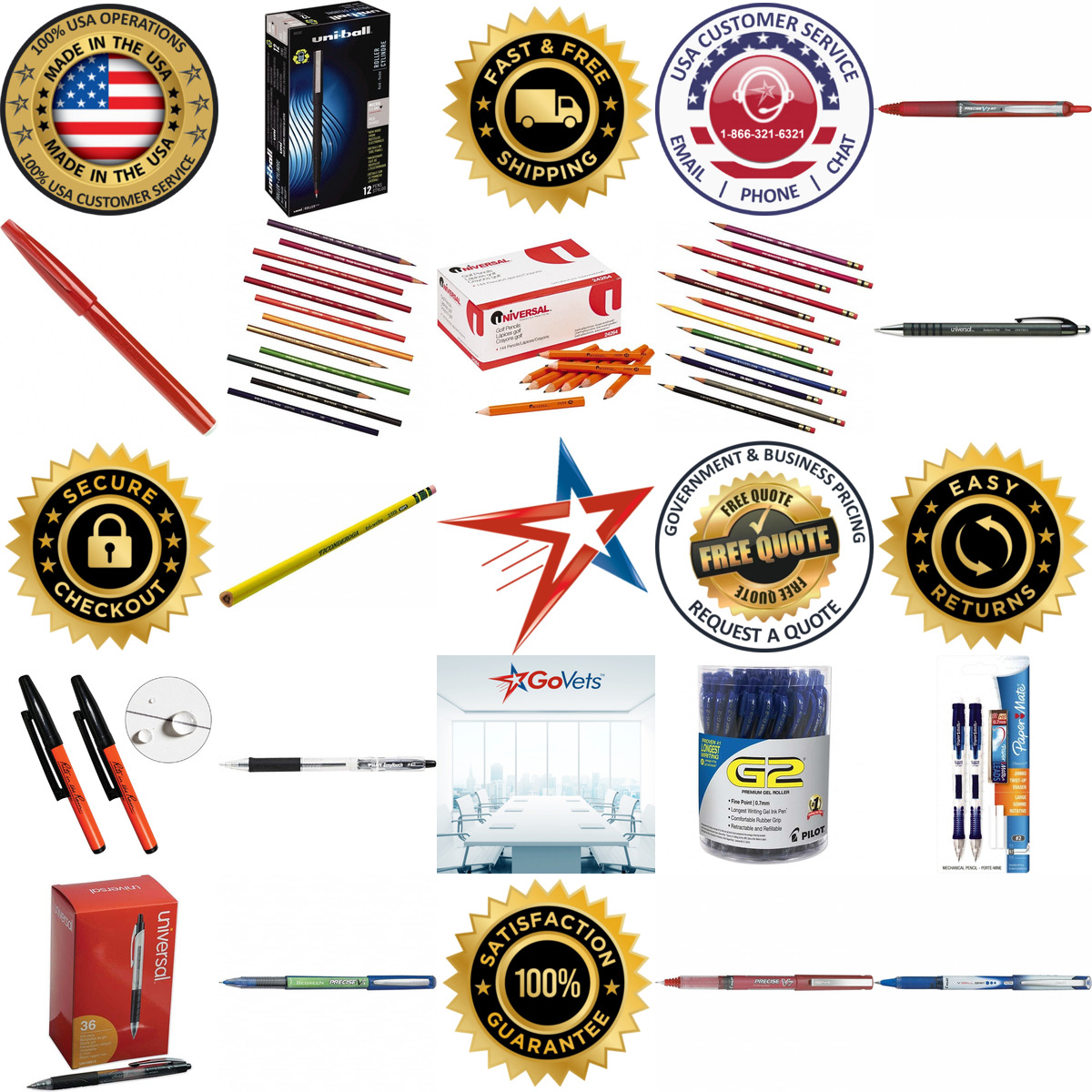A selection of Pens and Pencils products on GoVets