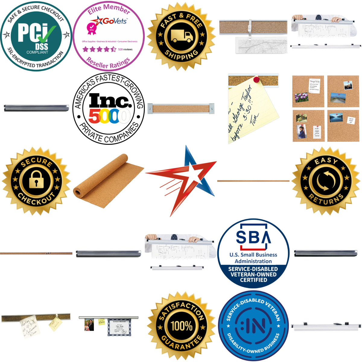 A selection of Message Bars products on GoVets