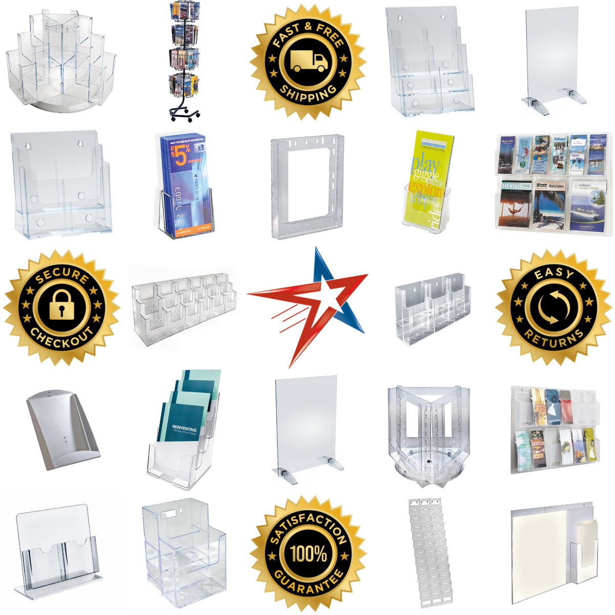 A selection of Brochure Holders products on GoVets