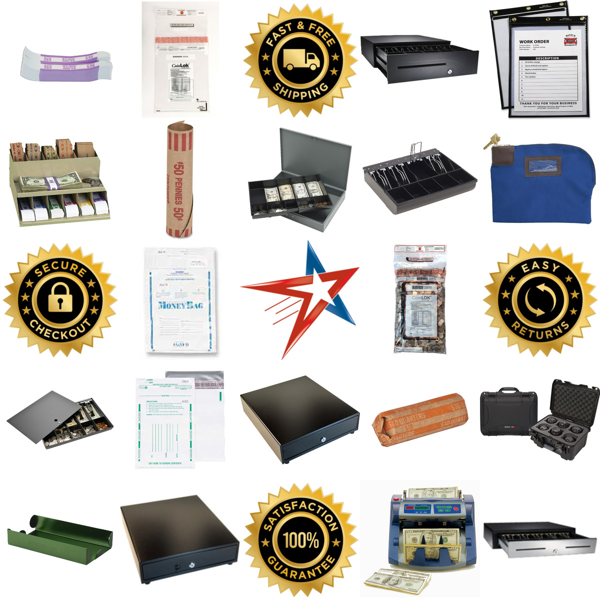 Millions of Products A selection of Cash Boxes and Coin Handling products on GoVets