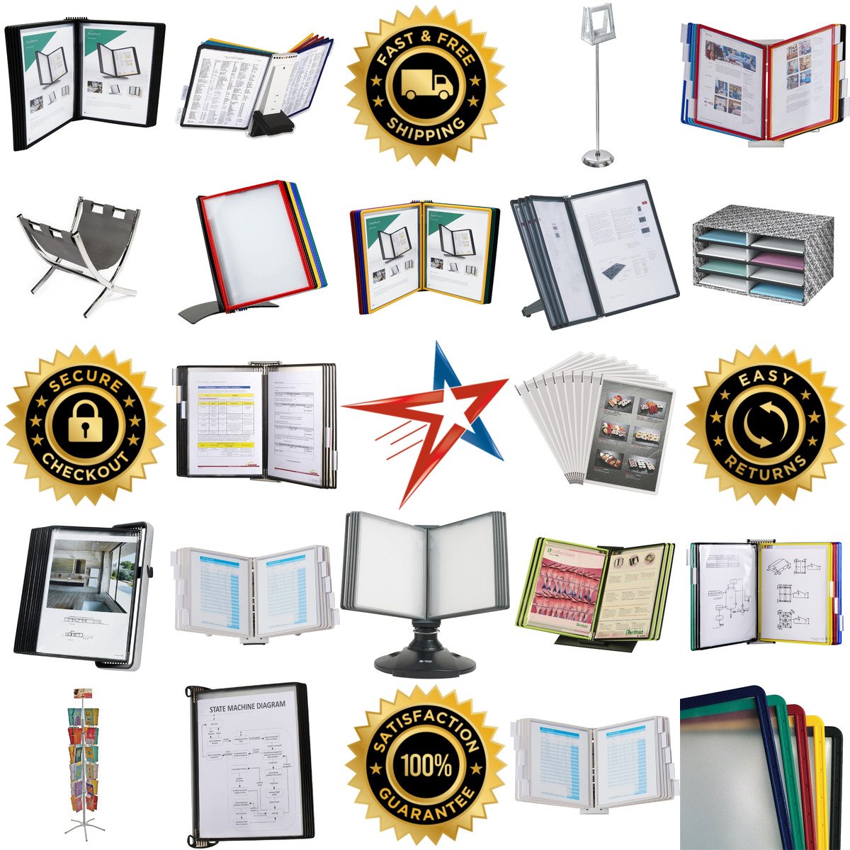 A selection of Catalog Racks products on GoVets