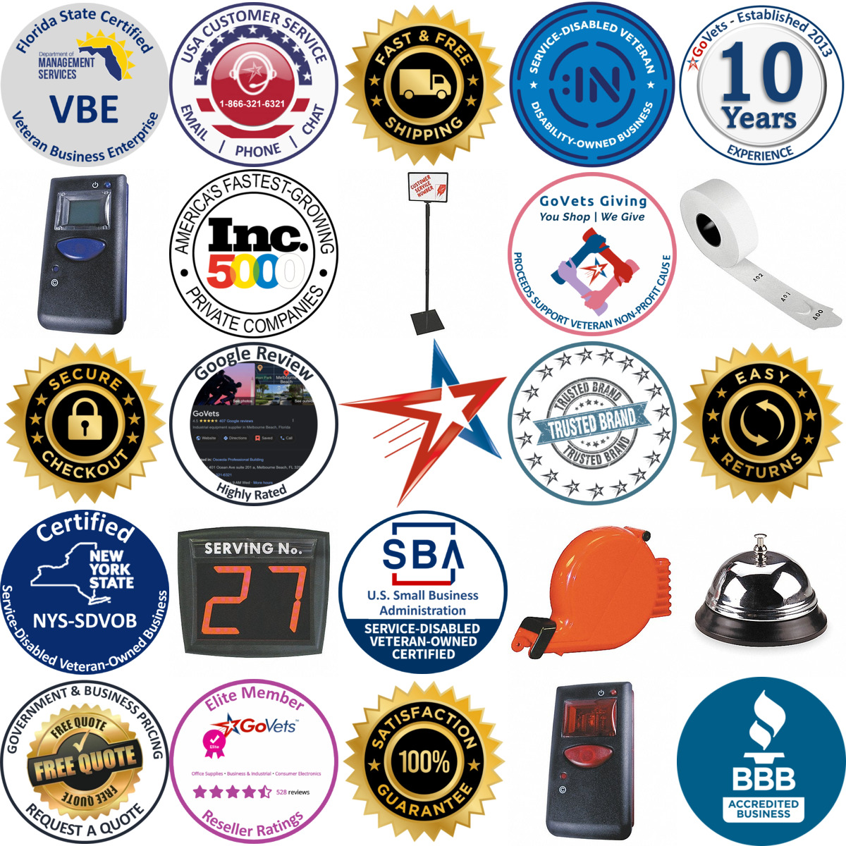 A selection of Queue System Accessories products on GoVets