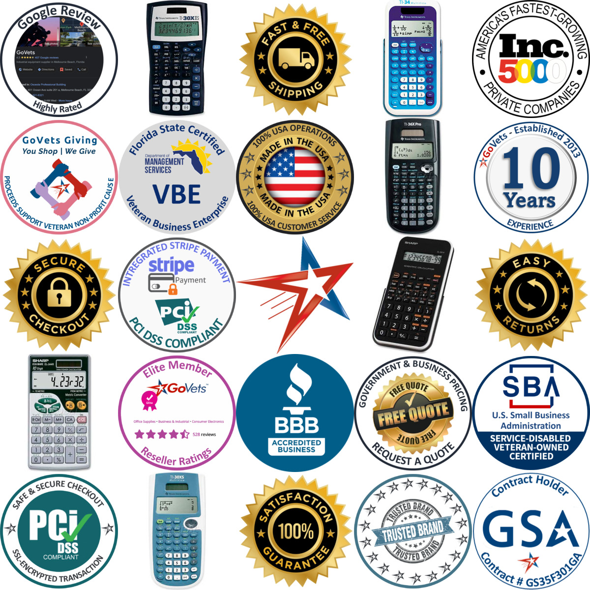 Millions of Products A selection of Scientific Calculators products on GoVets