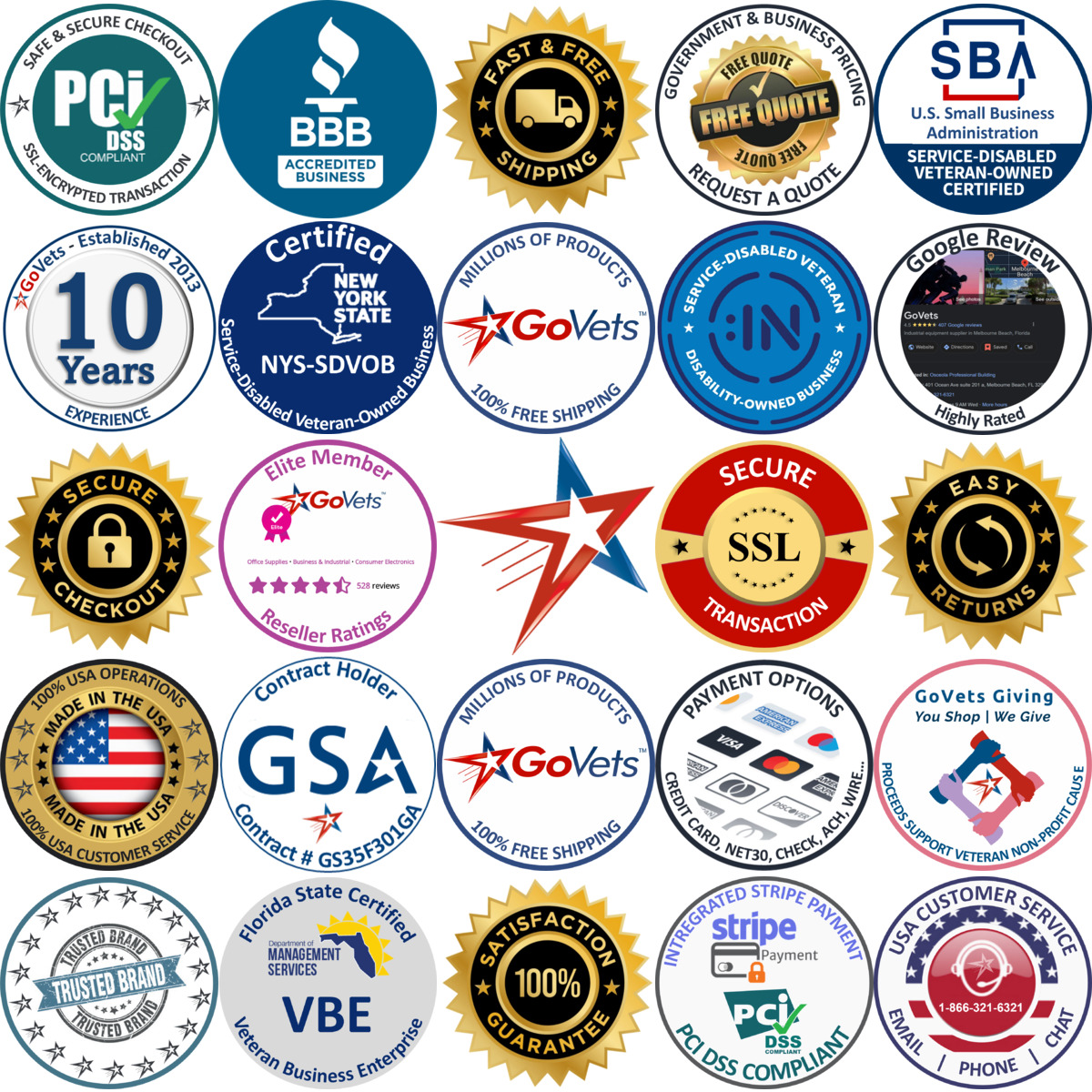 Millions of Products A selection of Name Badges and Kits products on GoVets