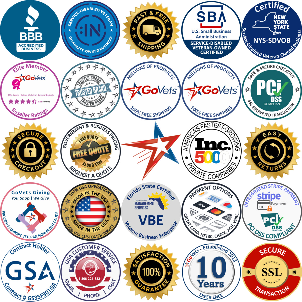 Millions of Products A selection of Business Cards products on GoVets