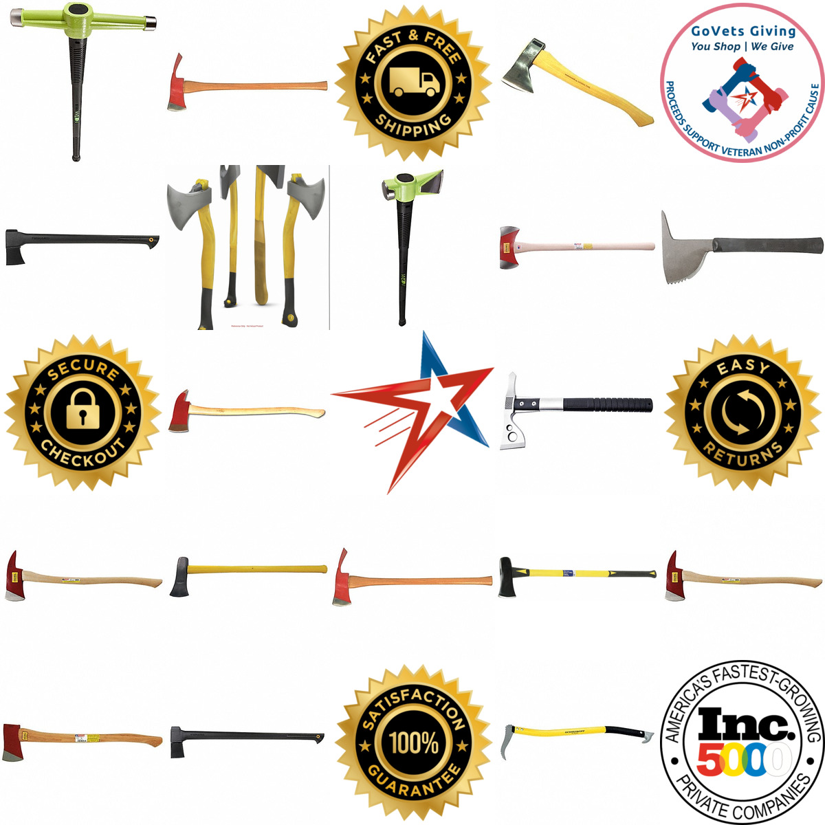 A selection of Axes Hatchets and Mauls products on GoVets