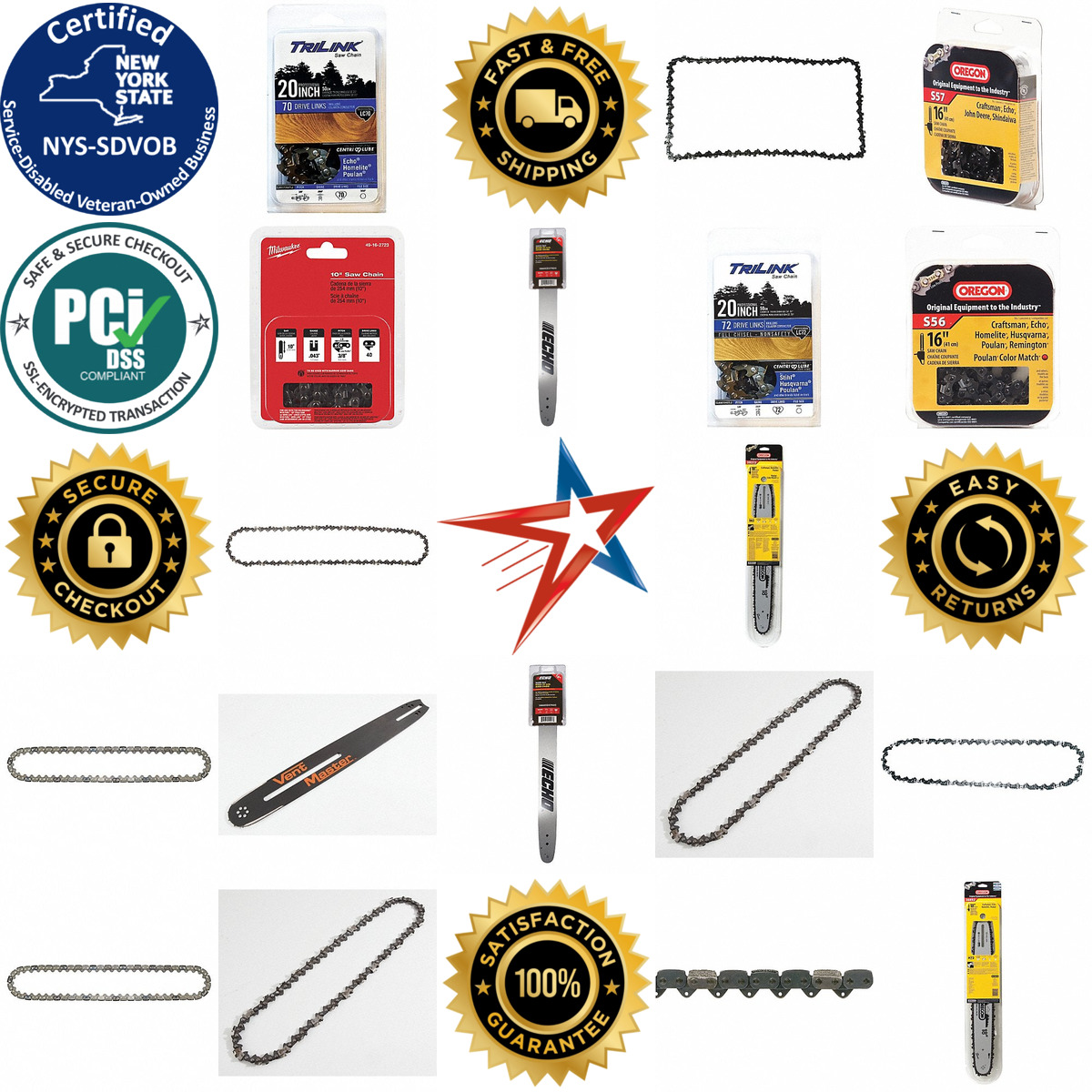 A selection of Chain Saw Chains products on GoVets