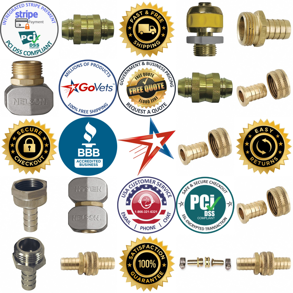 A selection of Garden Hose Repair Fittings products on GoVets