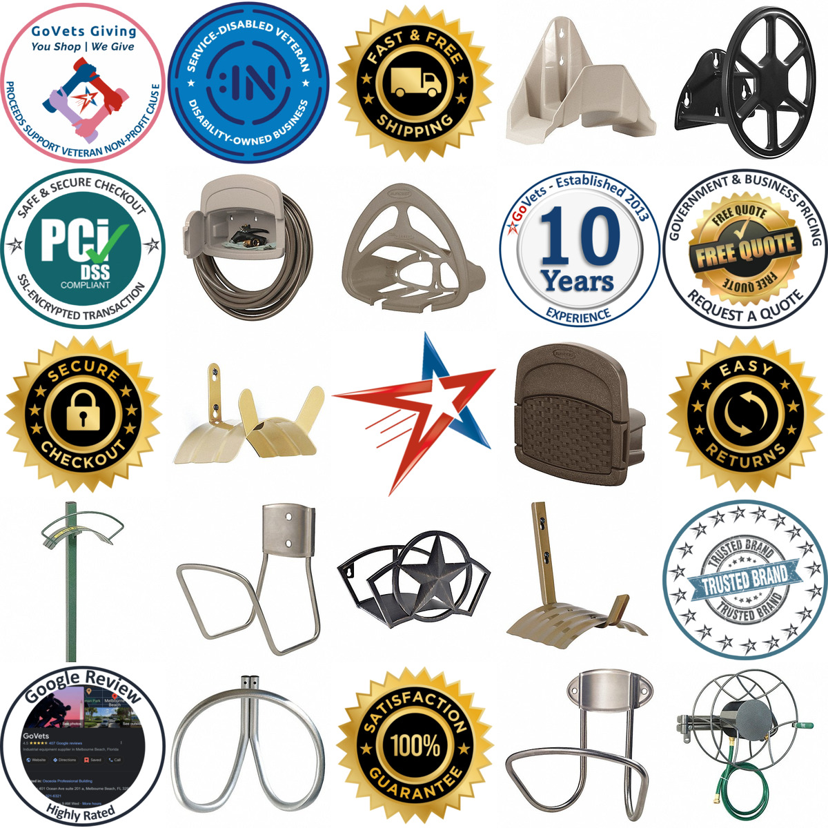 A selection of Garden Hose Hangers Without Hose products on GoVets