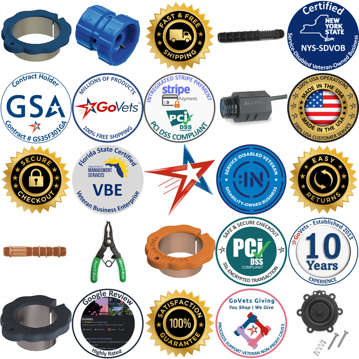 A selection of Sprinkler Accessories products on GoVets