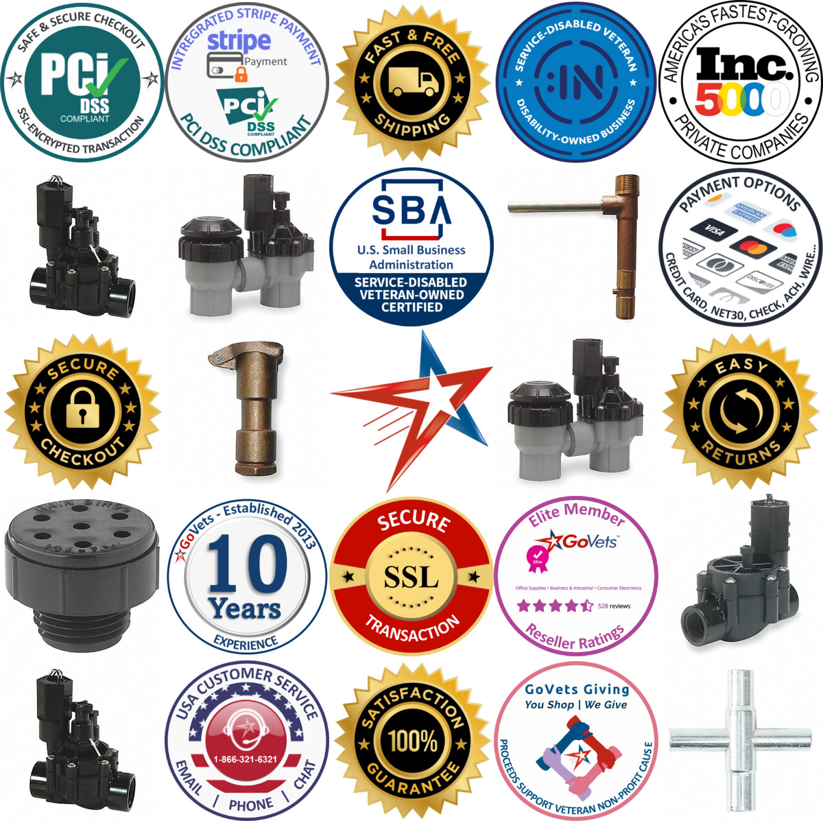 A selection of Sprinkler Valves products on GoVets